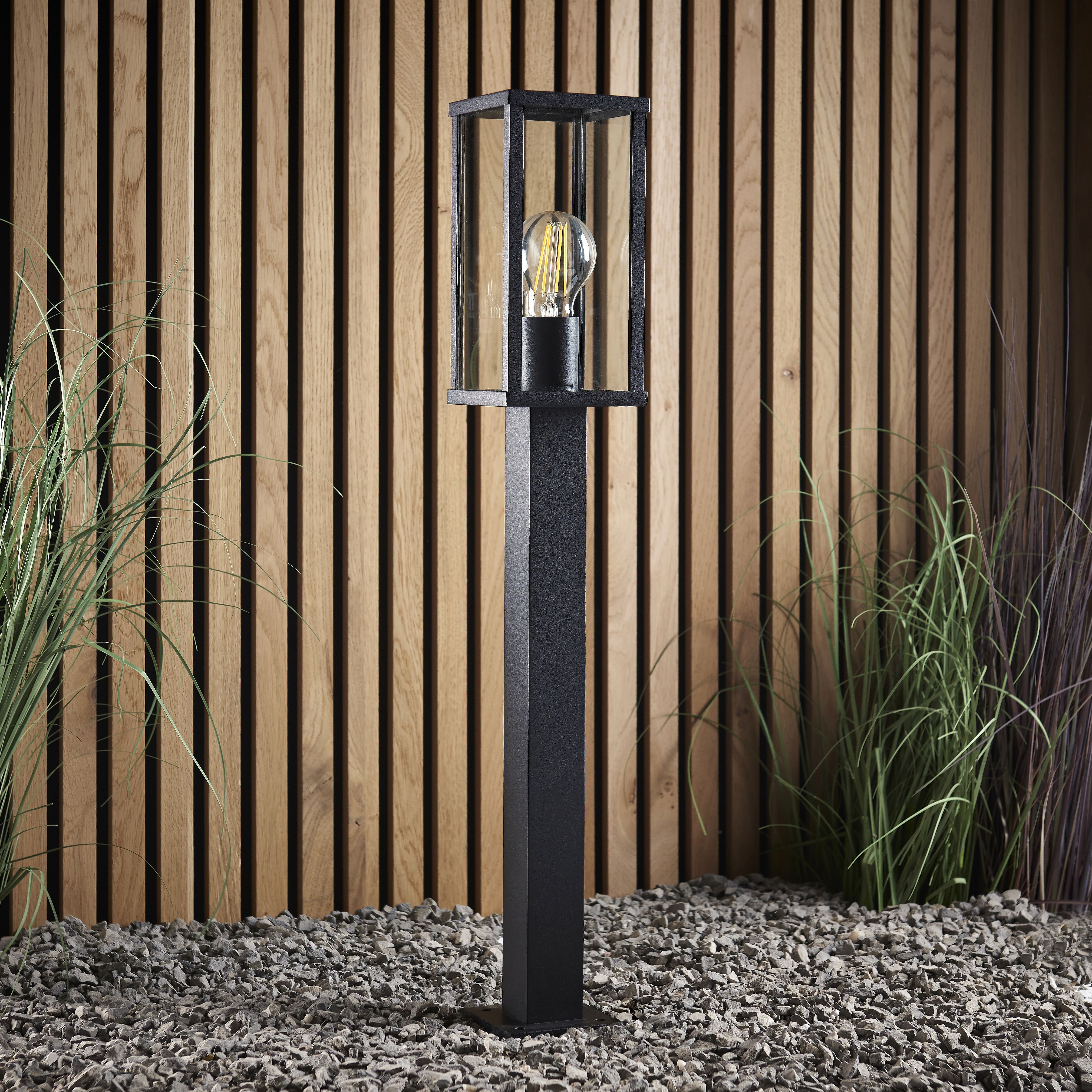Longham Mains-powered (wired) 1 lamp Outdoor Post light (H)650mm