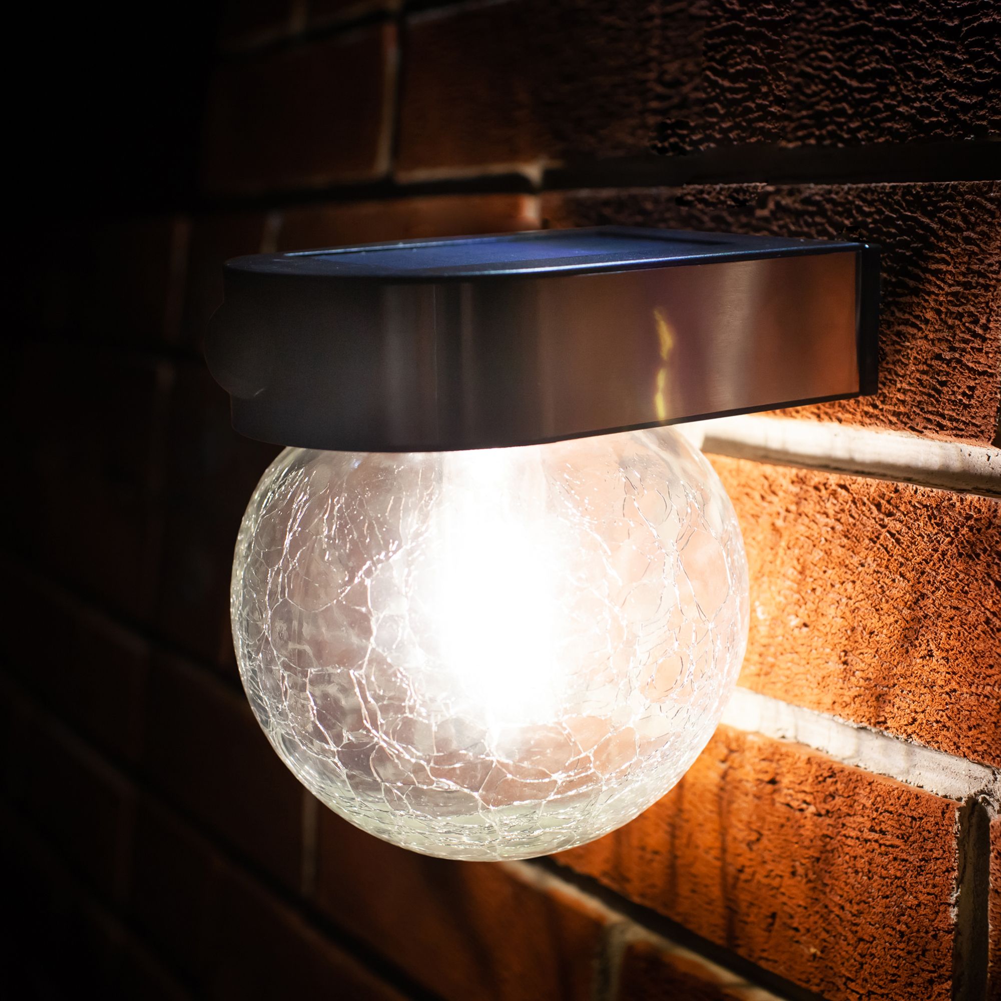 Crackle glass clearance light globe