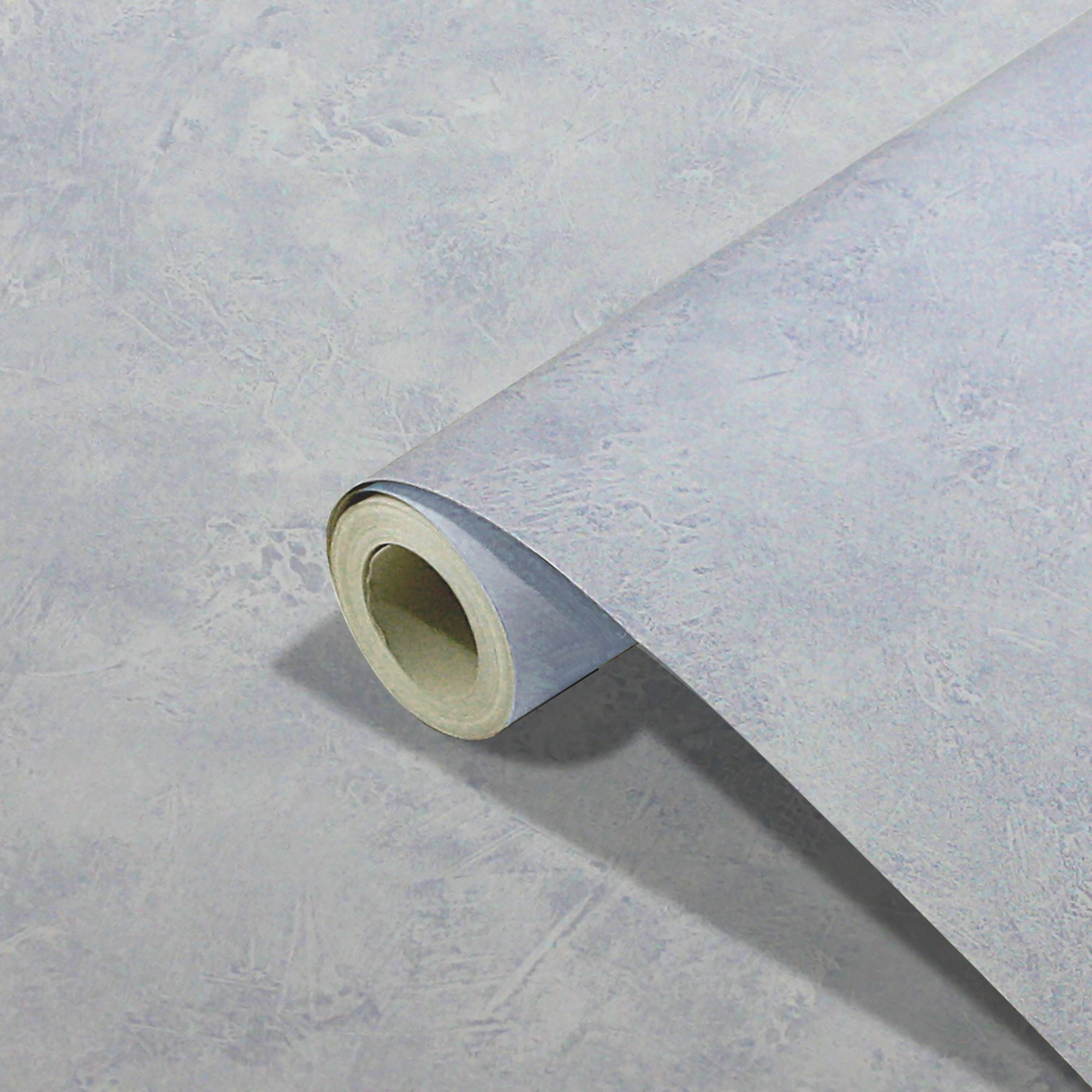 Lonrai Blue Plaster effect Shabby chic Textured Wallpaper