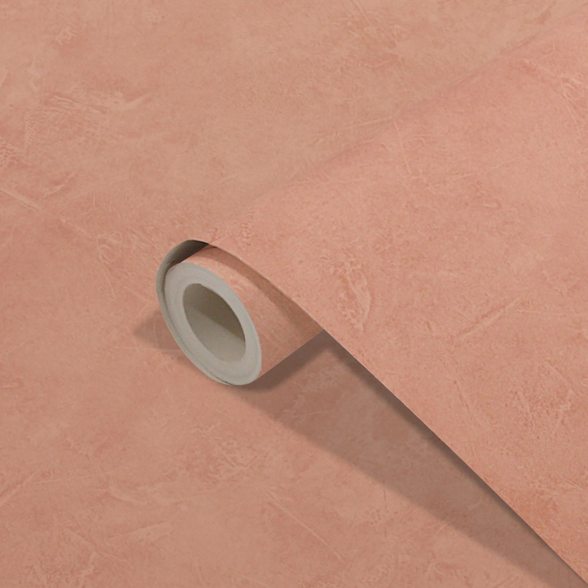 Lonrai Peach Plaster effect Textured Wallpaper