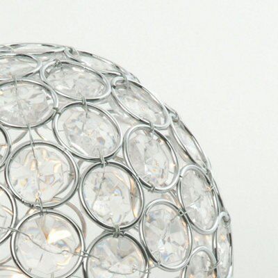 Lopez crystal Matt chrome effect Halogen Table lamp