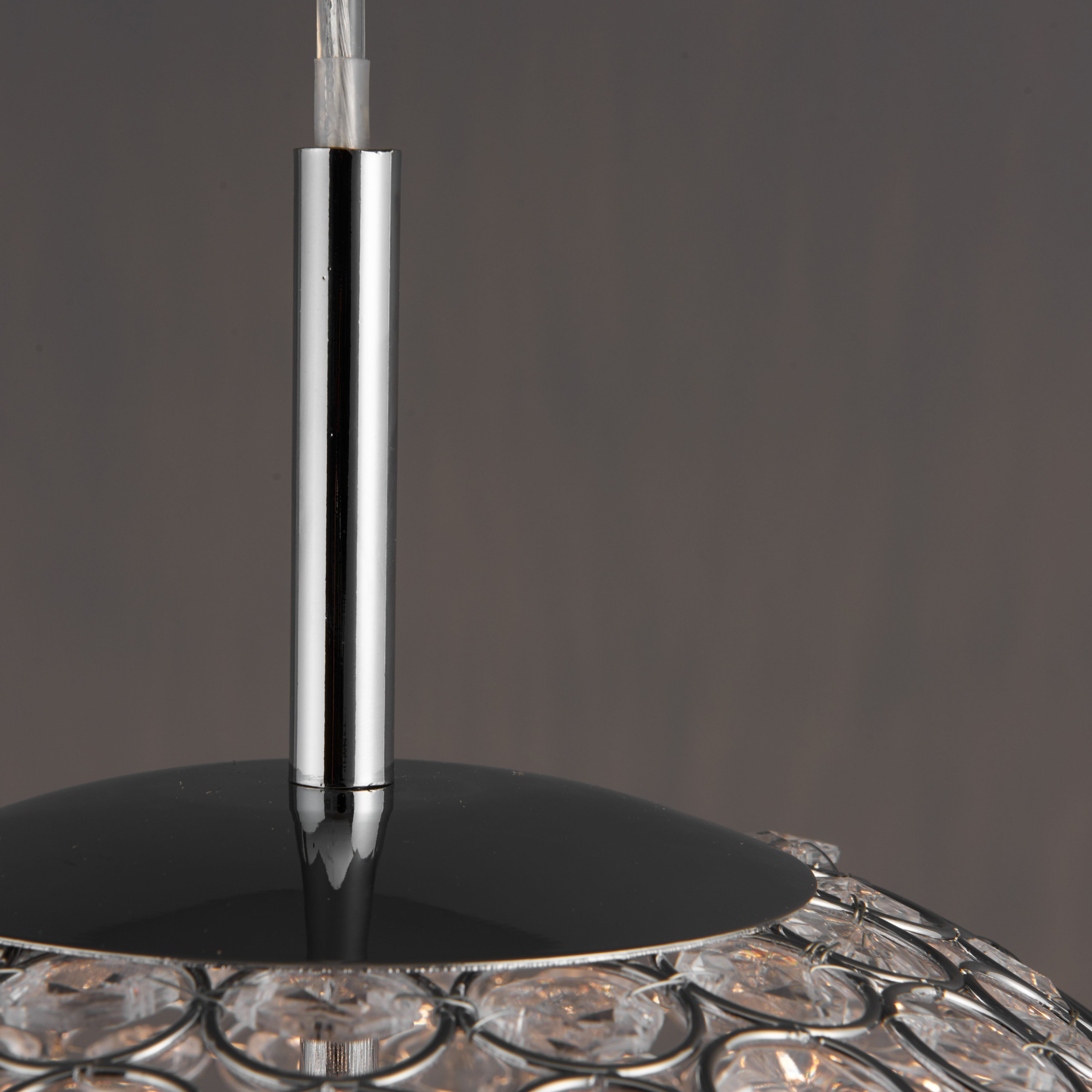 Lopez Pendant chrome effect Pendant ceiling light, (Dia)350mm