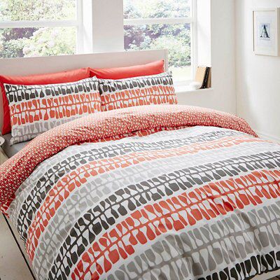 Lotta Jansdotter Follie Patterned Coral Double Bedding set