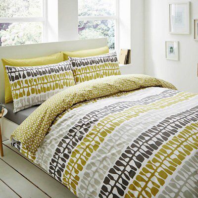 Lotta Jansdotter Follie Patterned Green Double Bedding set