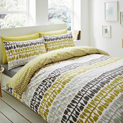 Lotta Jansdotter Follie Patterned Green Single Bedding set