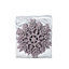 Lotus Glitter effect Plastic Snowflakes Hanging decoration set, Pack of 12