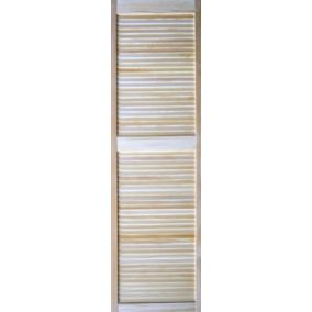 Louvre Internal Pine Door, (H)1829mm (W)533mm (T)21mm