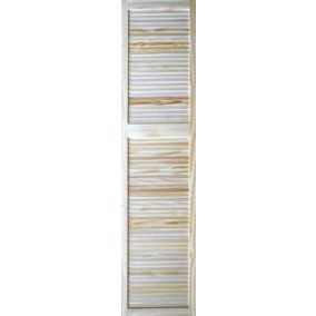 Louvre Internal Pine Door, (H)1981mm (W)457mm (T)21mm