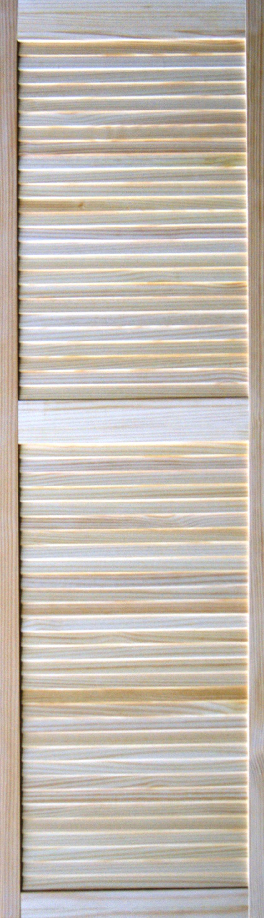 Louvre Pine veneer Internal Pine Door, (H)1829mm (W)533mm (T)21mm