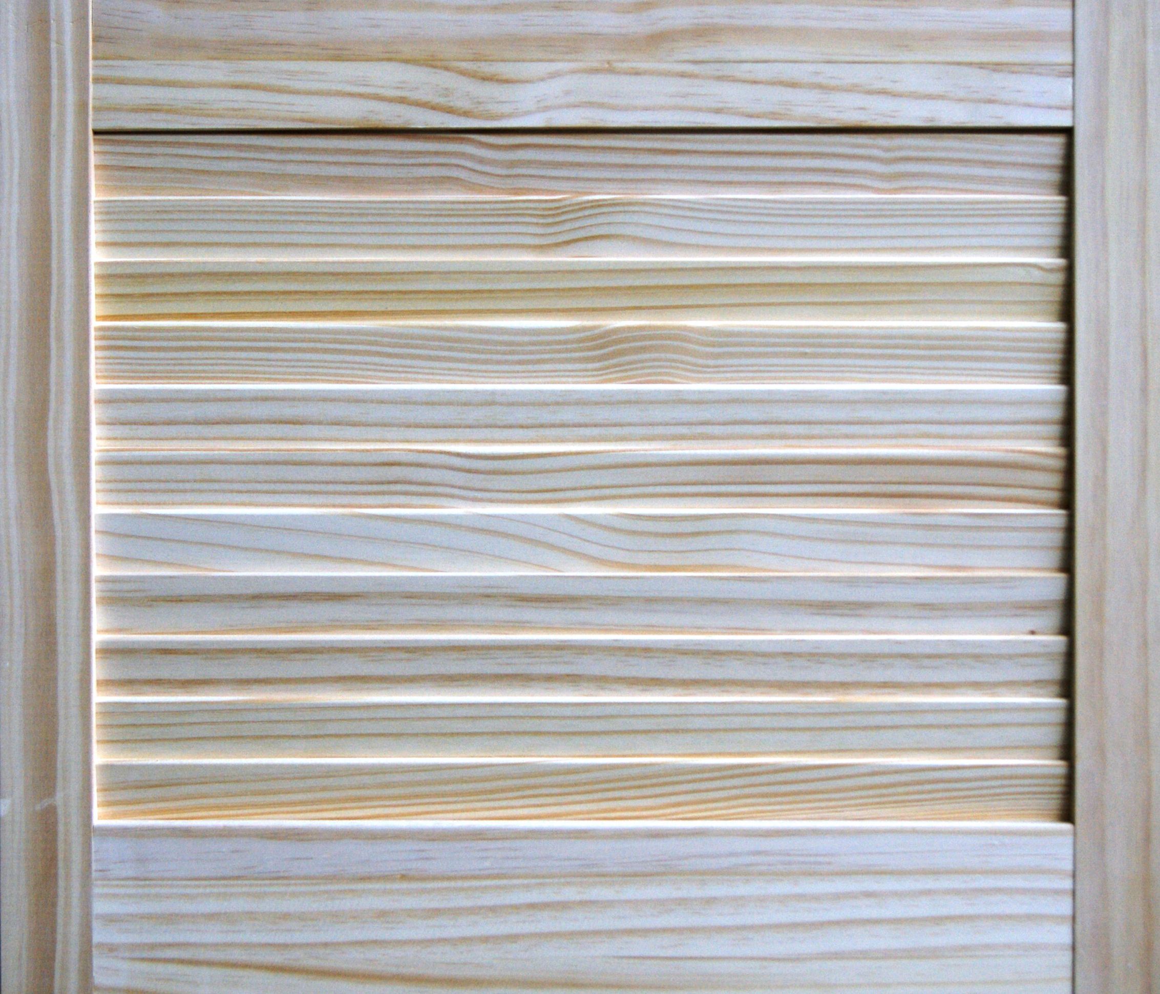 Louvre Pine veneer Internal Pine Door, (H)457mm (W)533mm (T)21mm