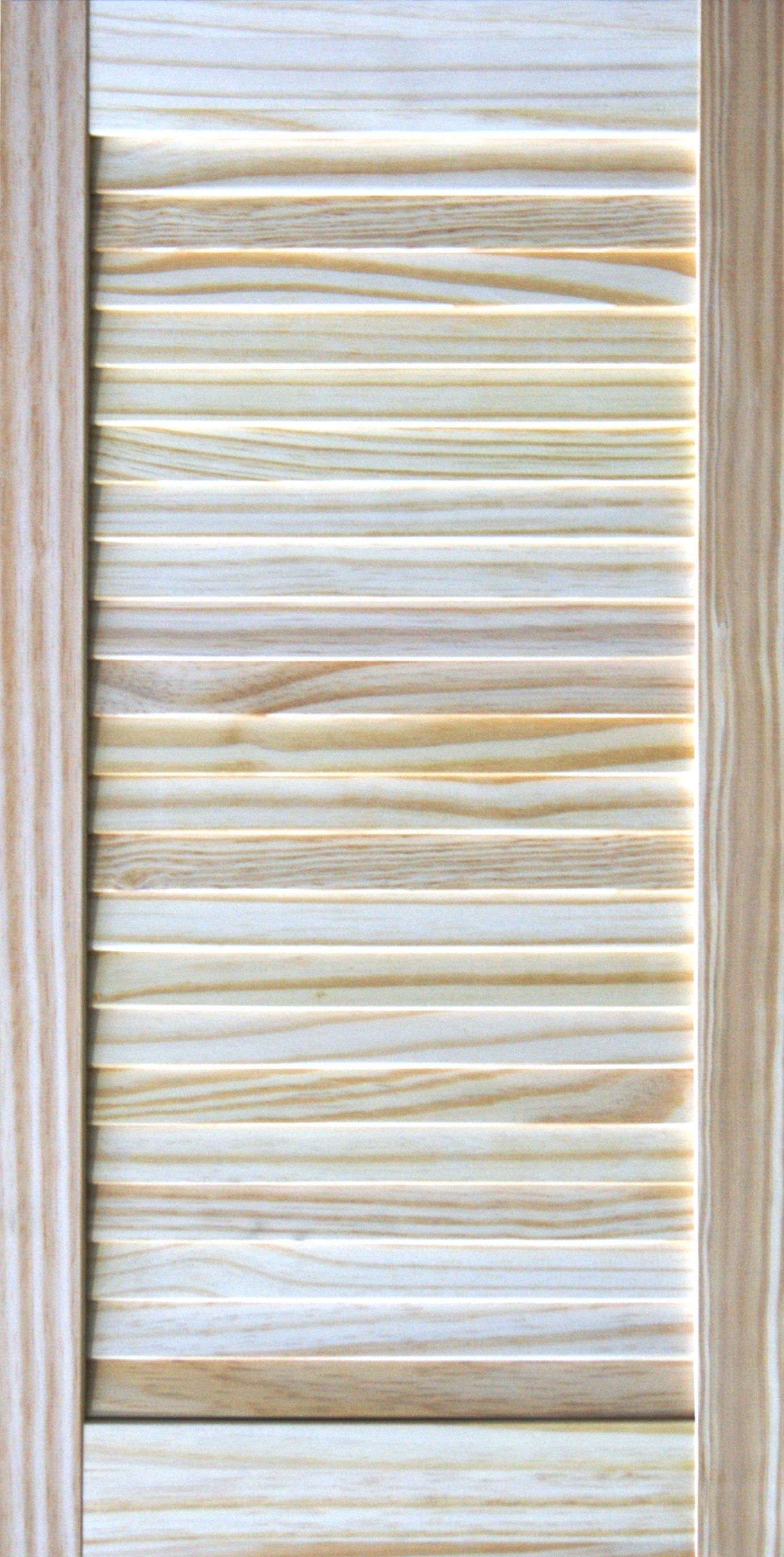 Louvre Pine veneer Internal Pine Door, (H)762mm (W)381mm (T)21mm