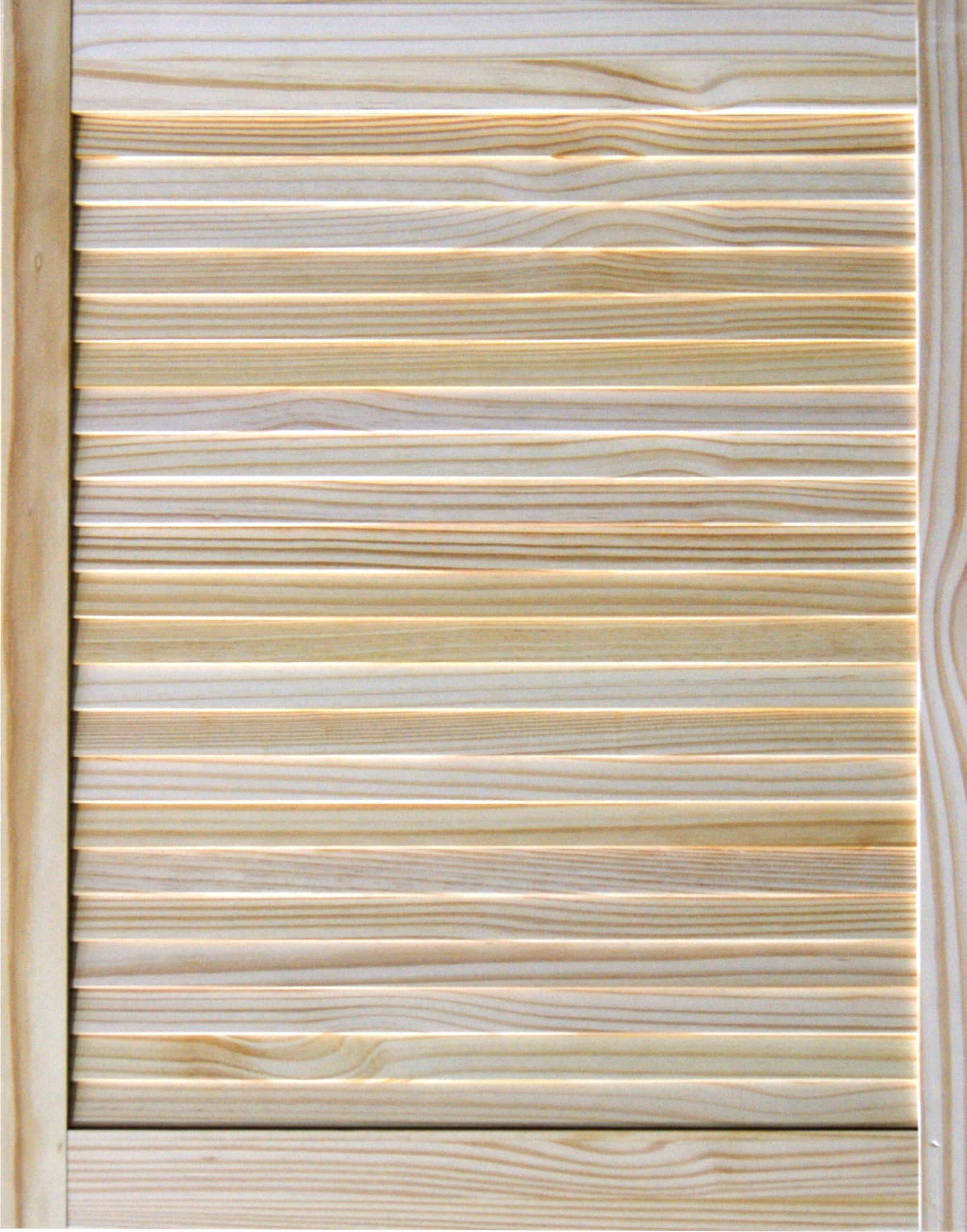 Louvre Pine veneer Internal Pine Door, (H)762mm (W)610mm (T)21mm