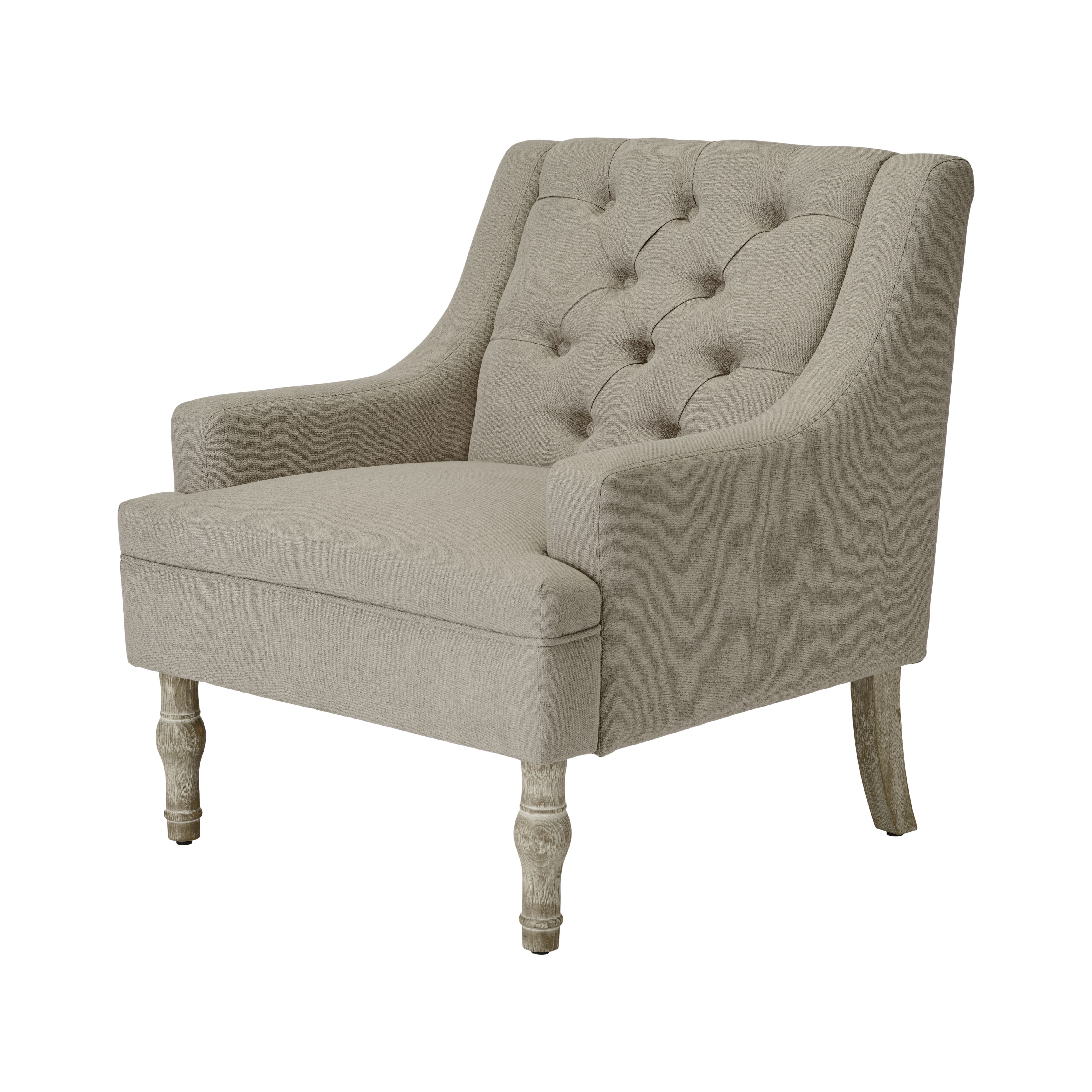 Grey linen outlet chair