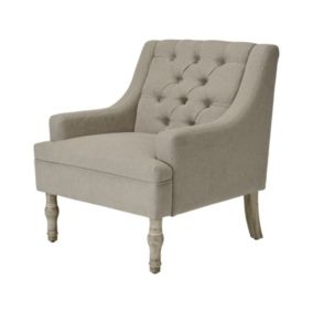 Turio chair cheap stone grey b&q