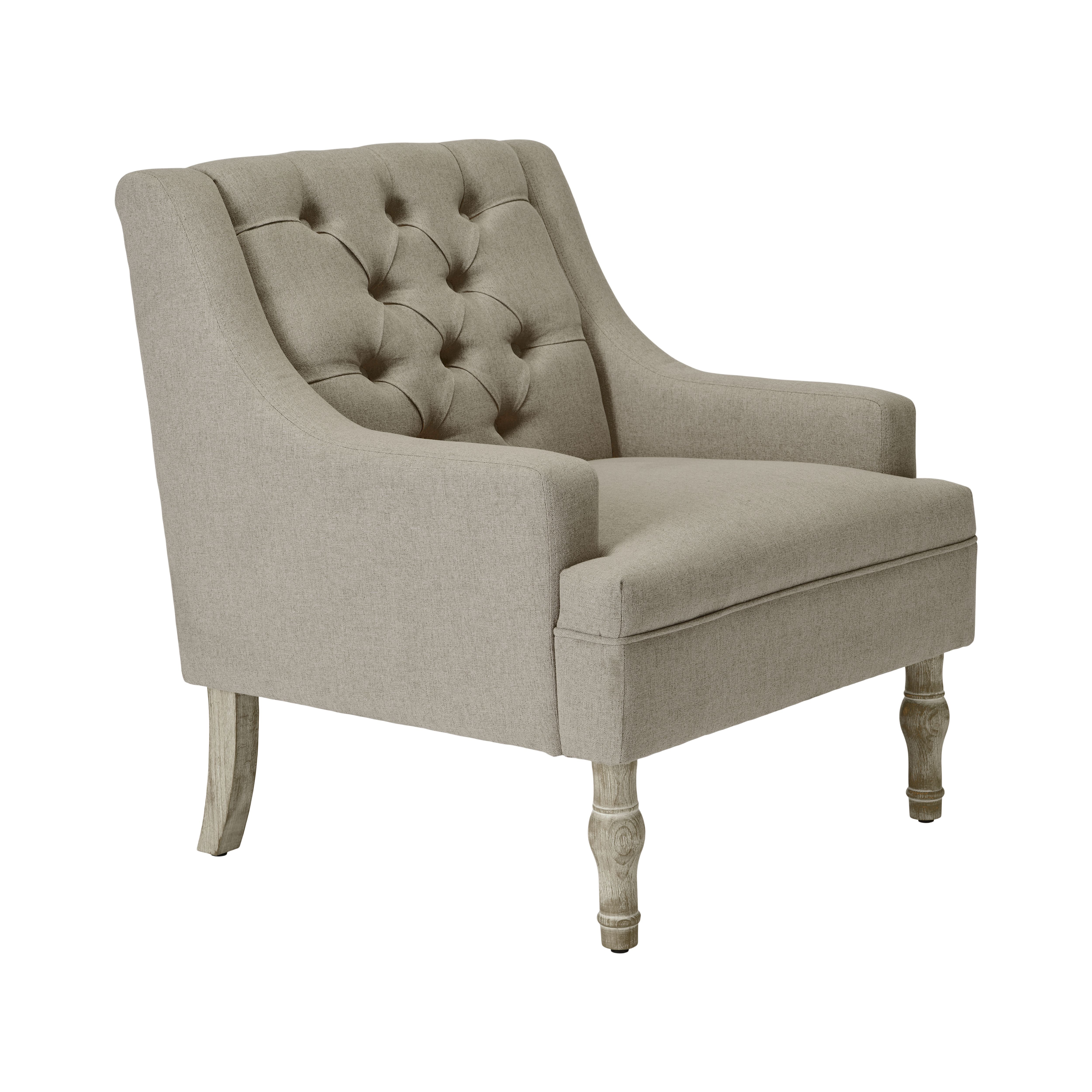 Lowenna Grey Linen effect Relaxer chair H 835mm W 740mm D 760mm