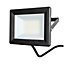 Luceco Black Mains-powered Cool white LED Floodlight 2400lm