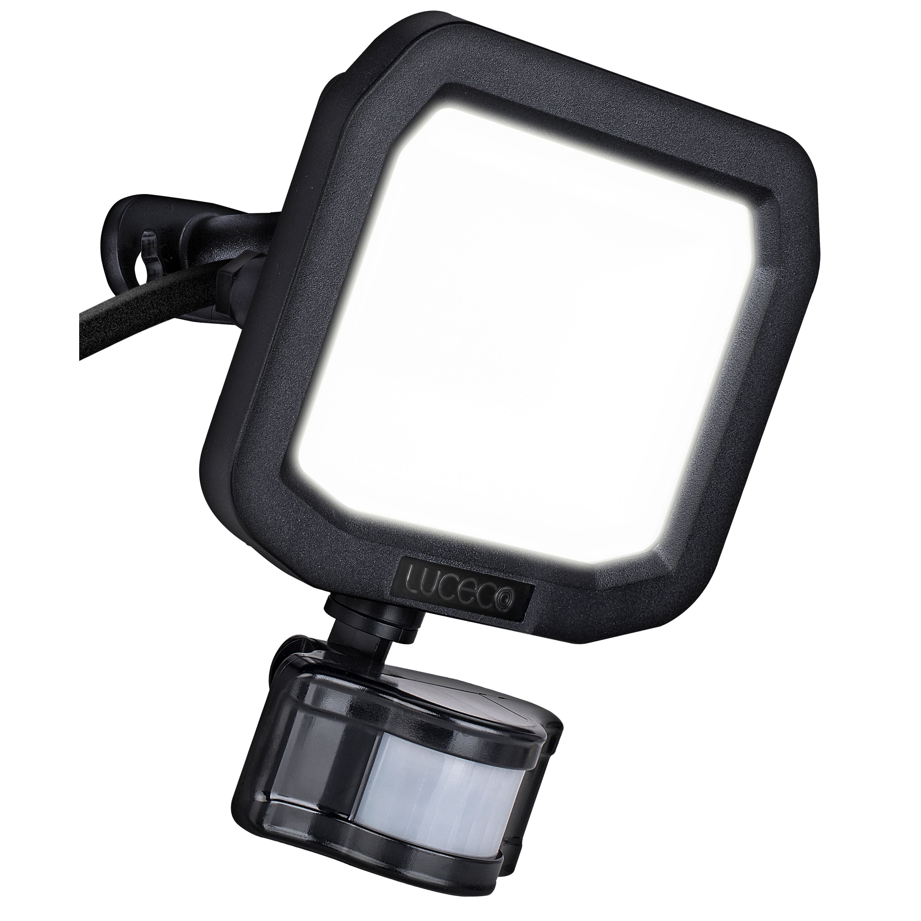 Luceco twin black pir spotlights clearance