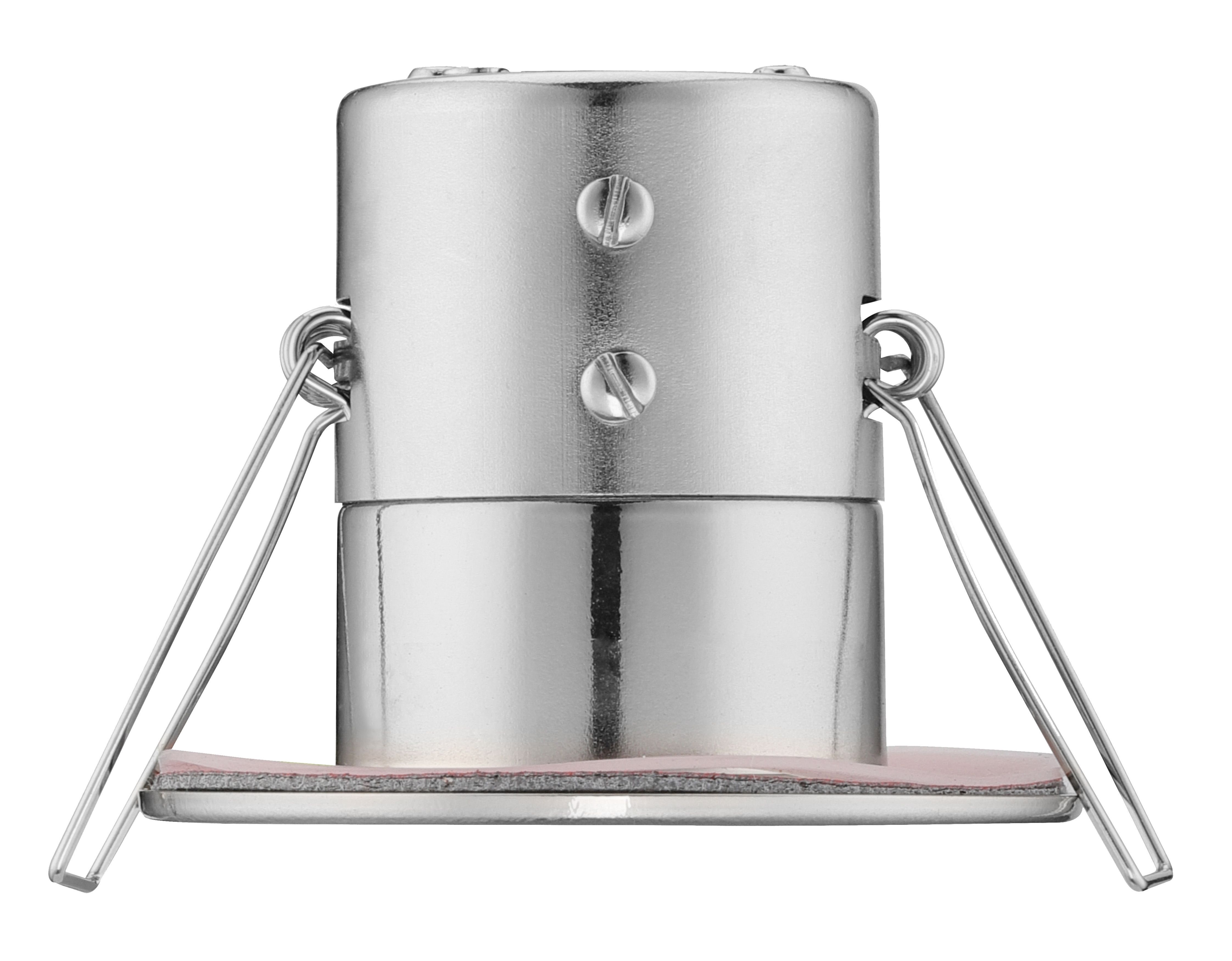 Luceco Eco Matt Silver Stainless steel effect Fixed LED Fire-rated Warm white Downlight 5W IP65, Pack of 6