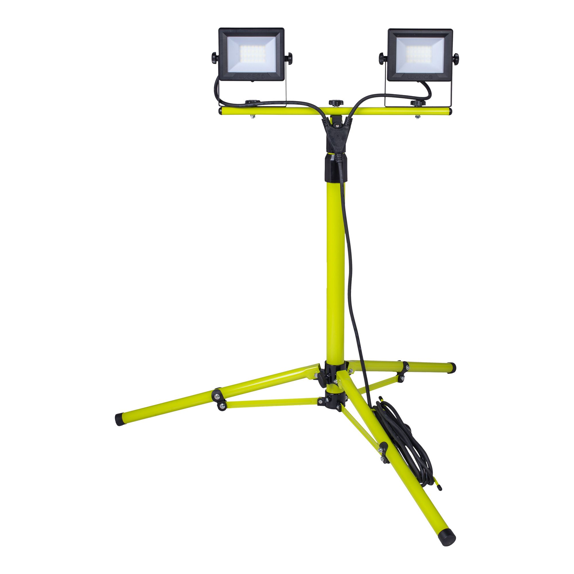 Luceco Eco Twin 40W 3200lm Corded Integrated LED Work light with tripod