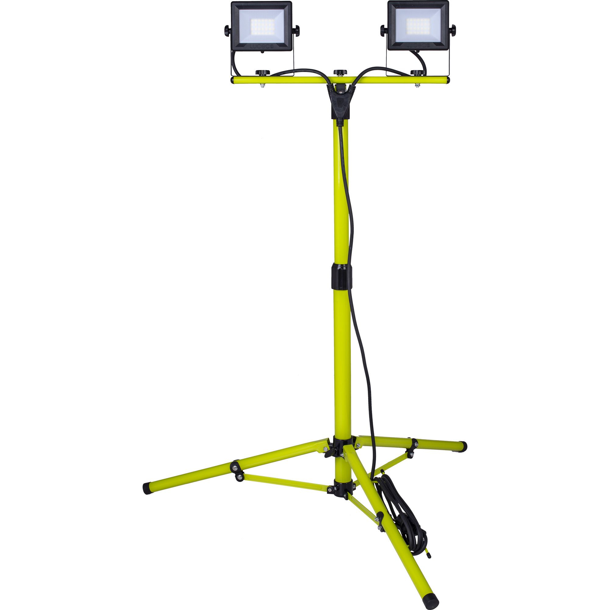 Luceco Eco Twin 40W 3200lm Corded Integrated LED Work light with tripod
