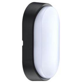 Luceco Fixed Black & White Mains-powered (wired) LED Outdoor Wall light 700lm