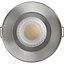 Luceco FType Mk2 Brushed Steel effect Fixed LED Fire-rated Warm white Downlight 60W IP65