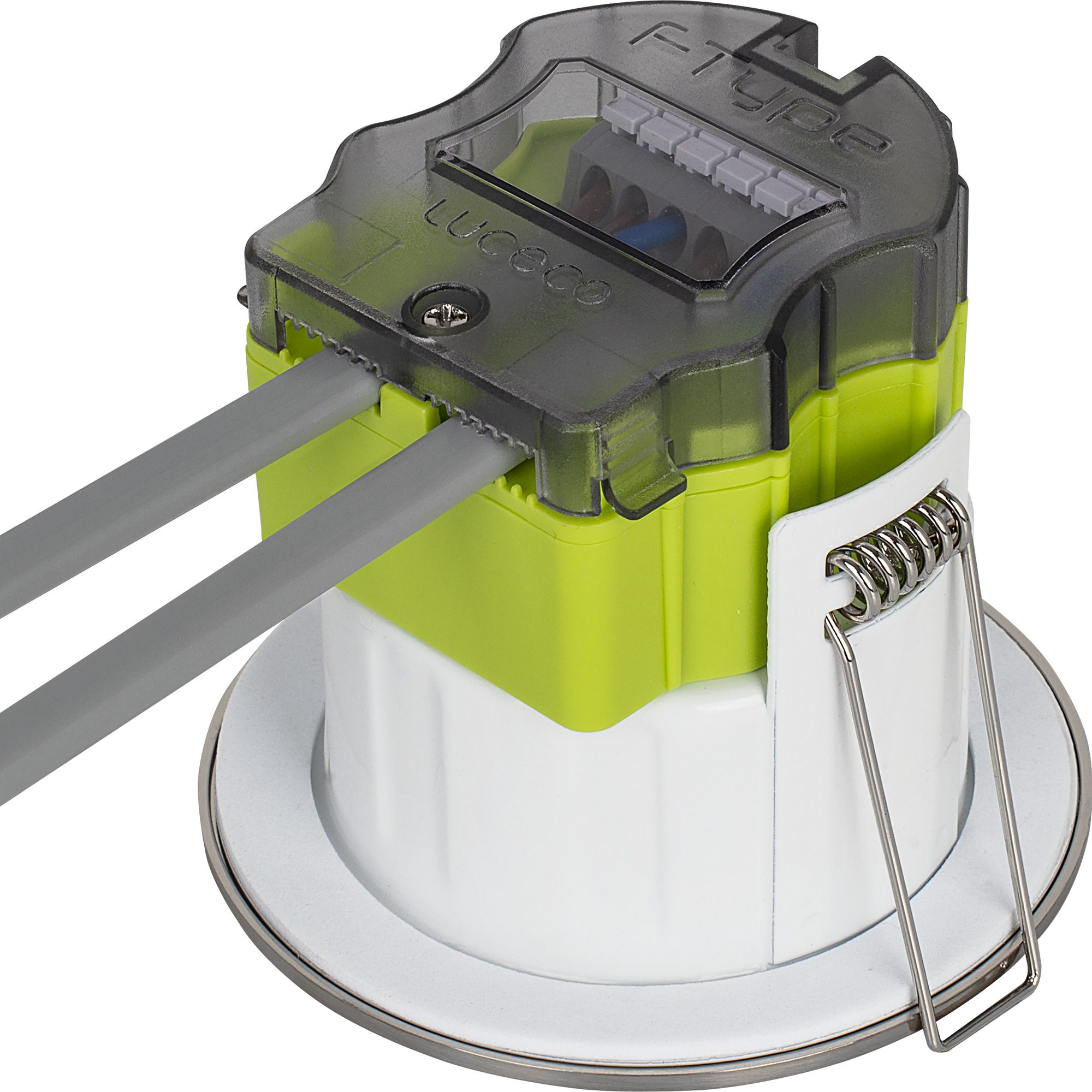 Luceco FType MK2 LED-Downlight – 4W/6W Wählbar, CCT 3000K Dim2Warm, IP65, Für Badezimmer & Küche