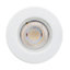 Luceco Gloss White Fixed LED Fire-rated Warm white Downlight 5W IP65, Pack of 4