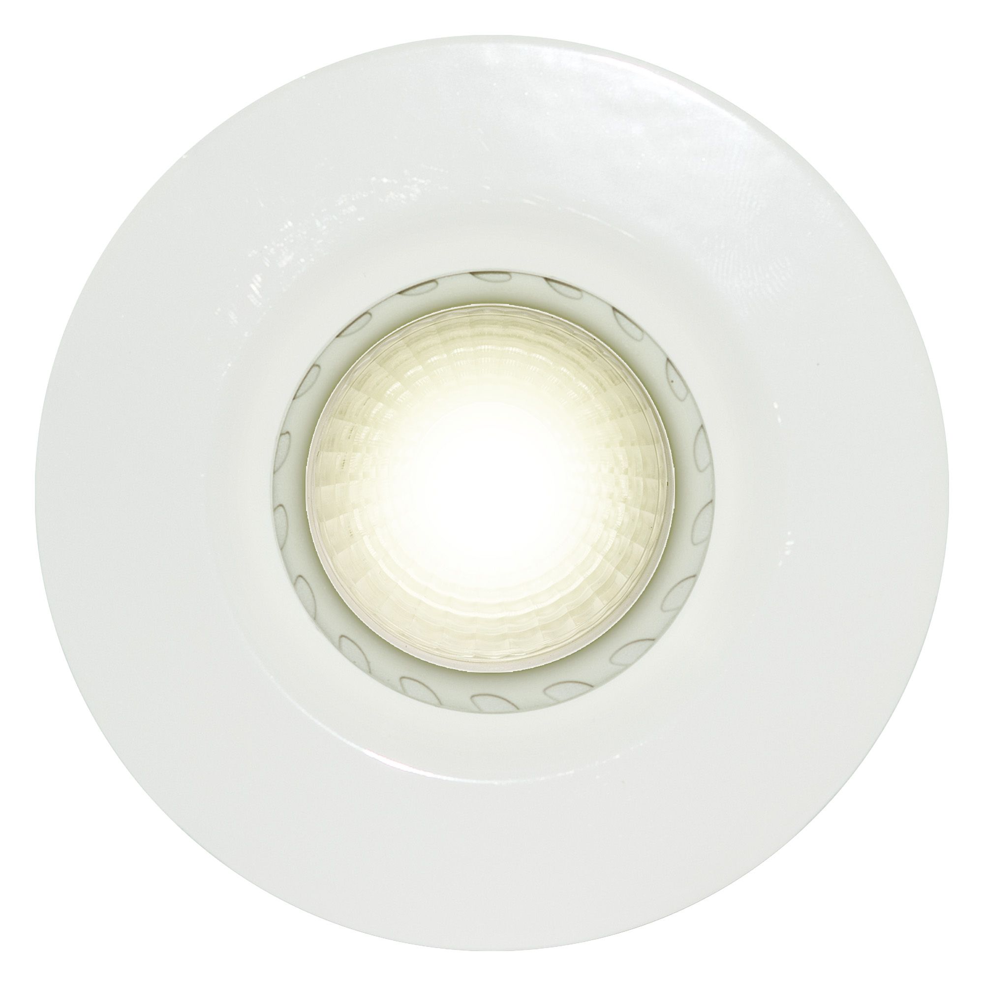 Luceco Matt White Fixed Fire-rated Downlight IP20, Pack of 6