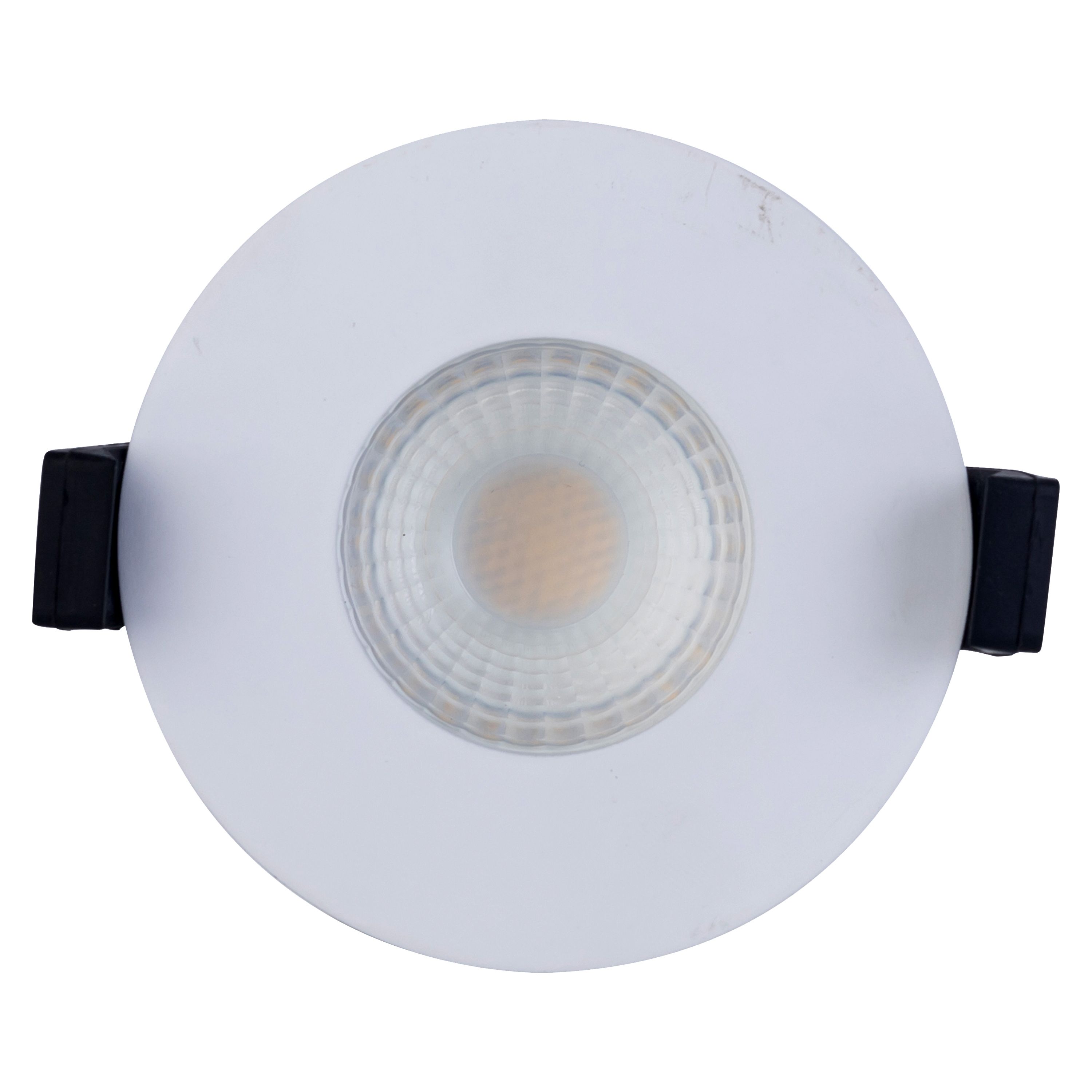 Luceco Matt White Fixed LED Fire-rated Cool white Downlight 6W IP65, Pack of 6