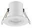 Luceco Matt White Fixed LED Fire-rated Warm white Downlight 5W IP65, Pack of 6