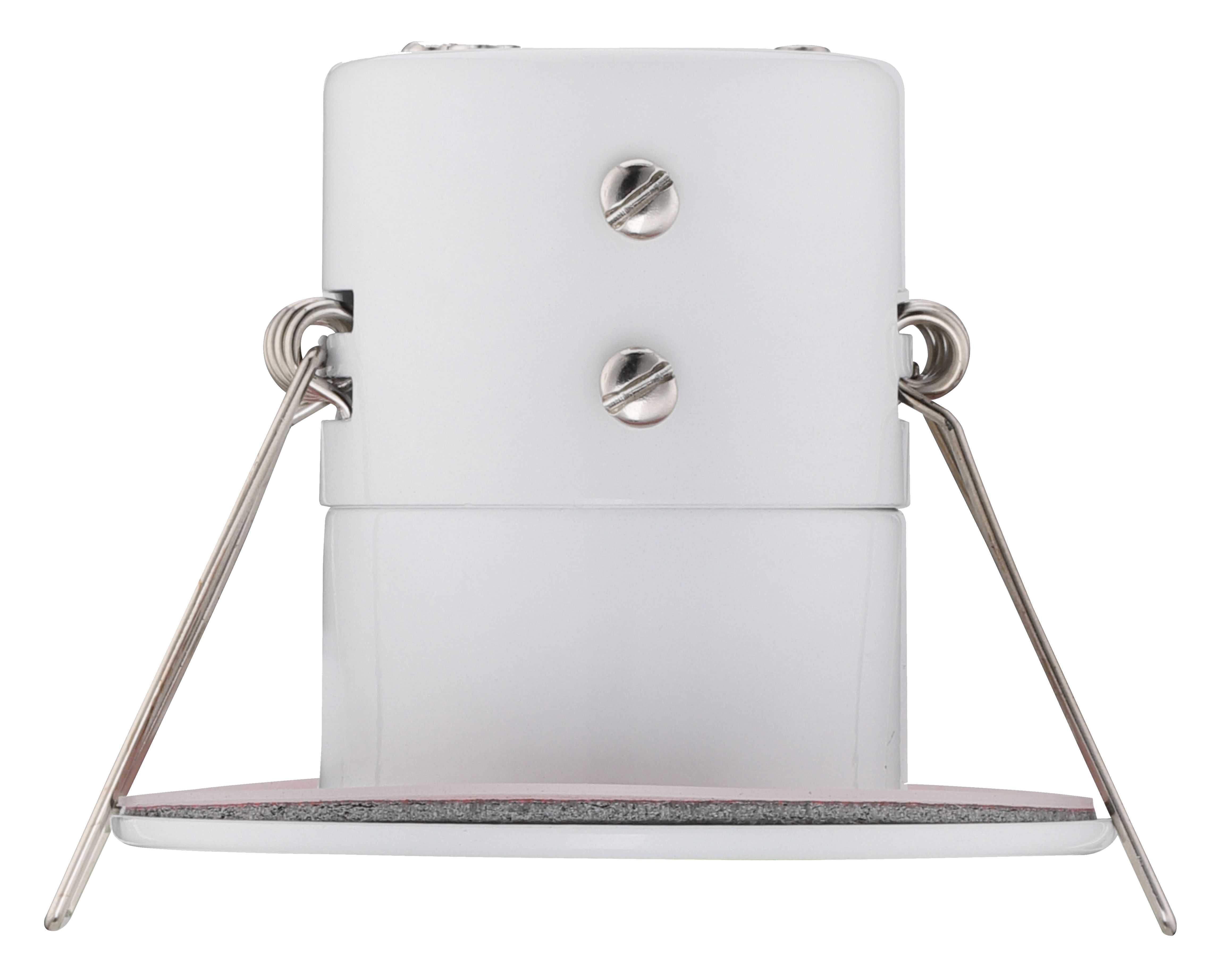 Luceco Matt White Fixed LED Fire-rated Warm white Downlight 5W IP65