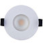 Luceco Matt White Fixed LED Fire-rated Warm white Downlight 6W IP65, Pack of 6