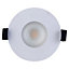 Luceco Matt White Non-adjustable LED Fire-rated Cool white Downlight 6W IP65, Pack of 6