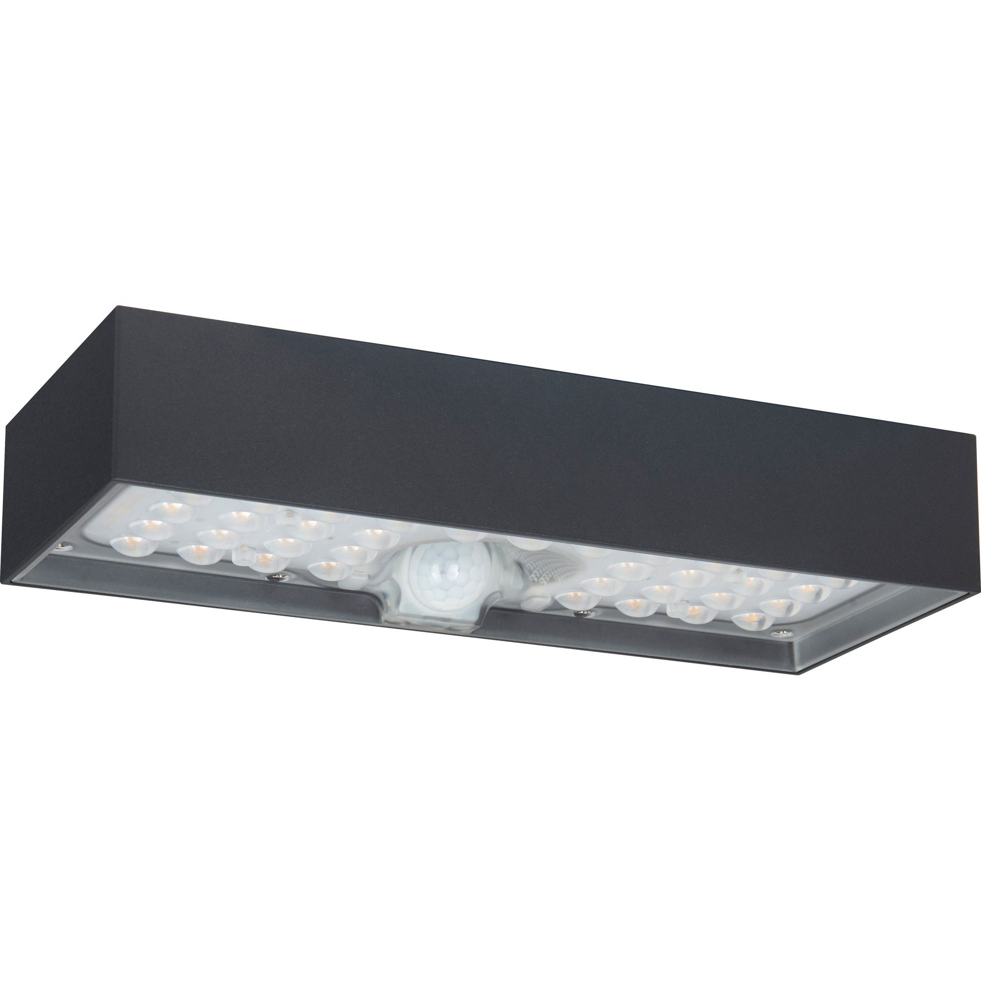 Luceco Non-adjustable Solar-powered LED PIR With motion sensor Outdoor Wall light