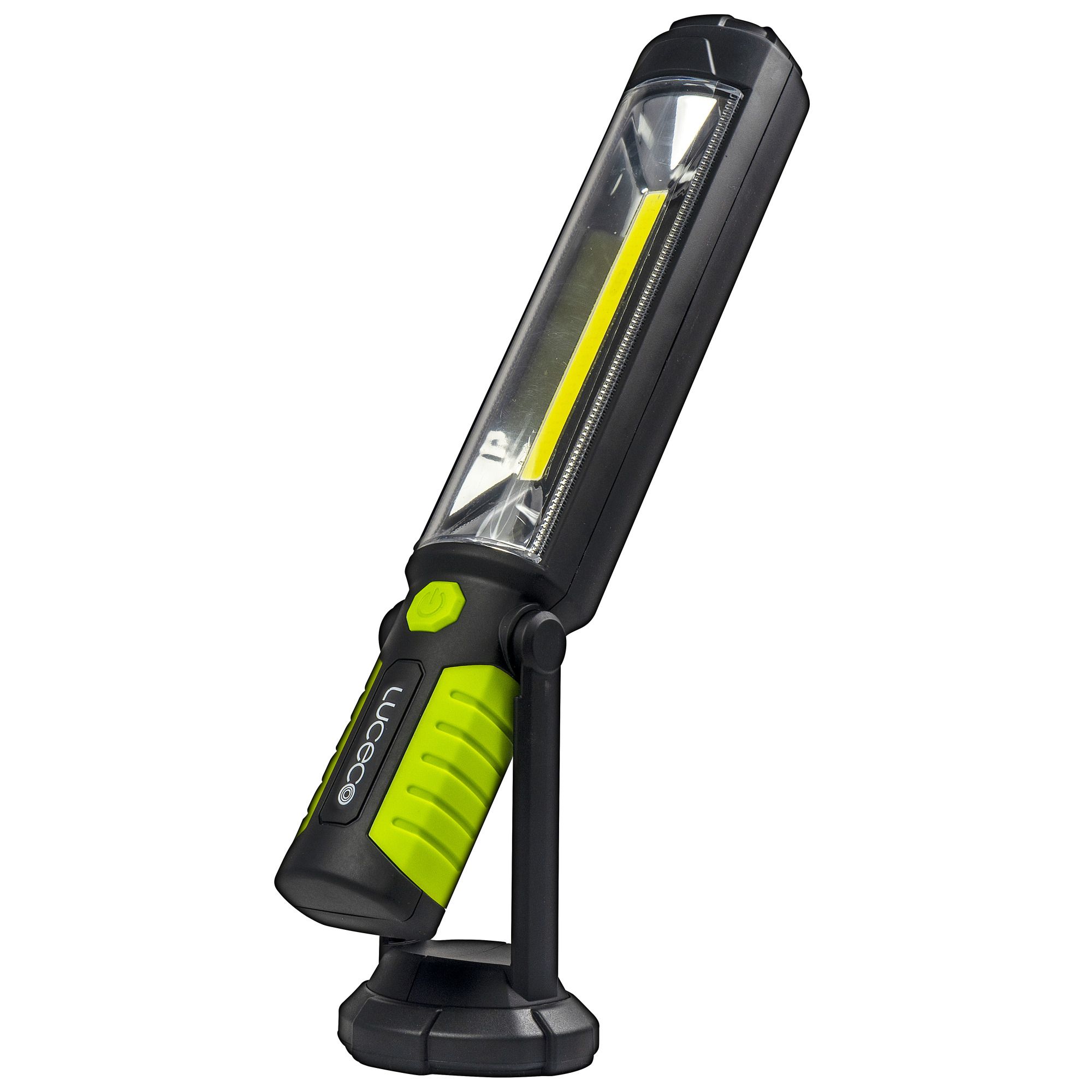 Luceco Tilt Black & green LED Inspection light 5V 450lm