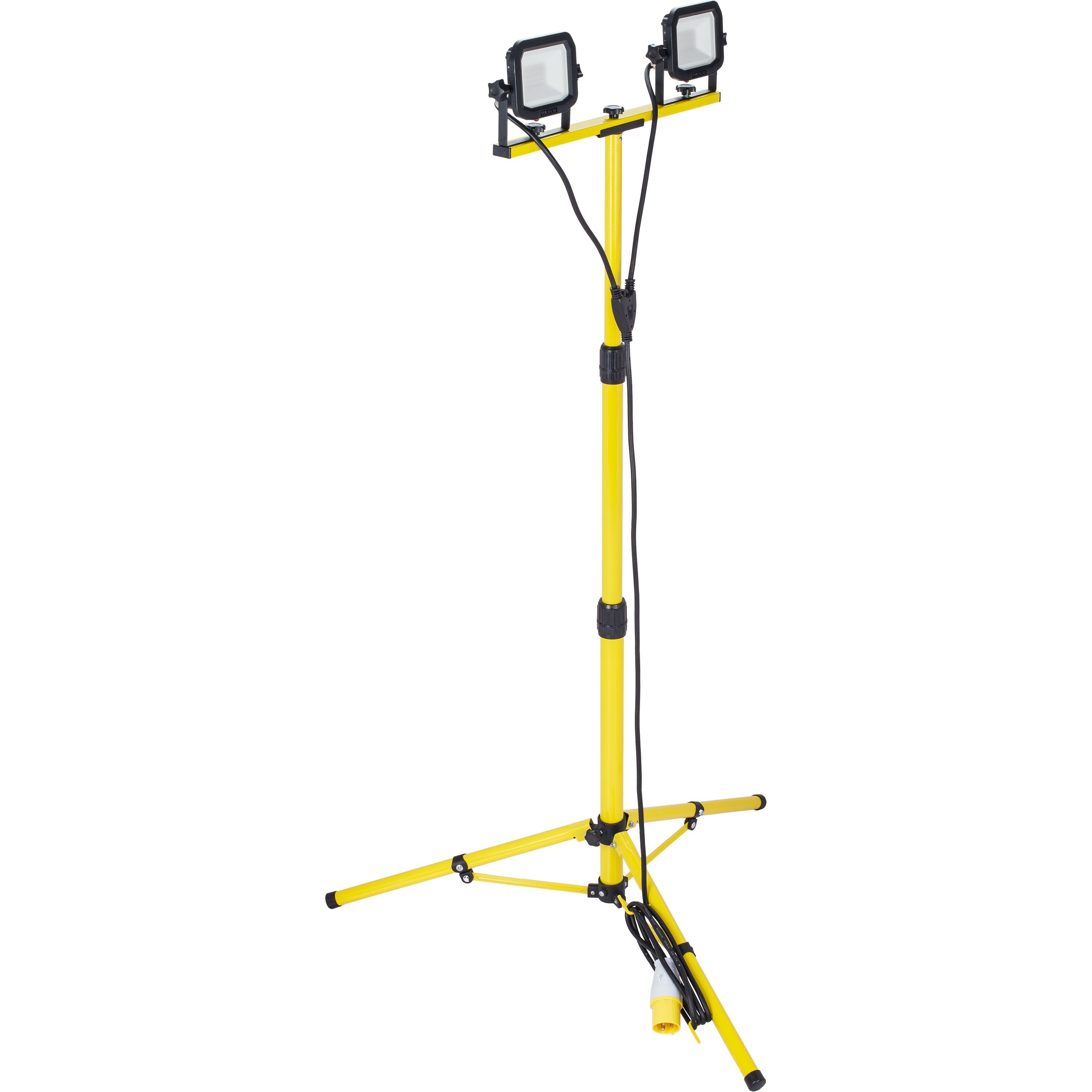 Luceco Twin 40W 4000lm Corded Integrated LED Work light with tripod