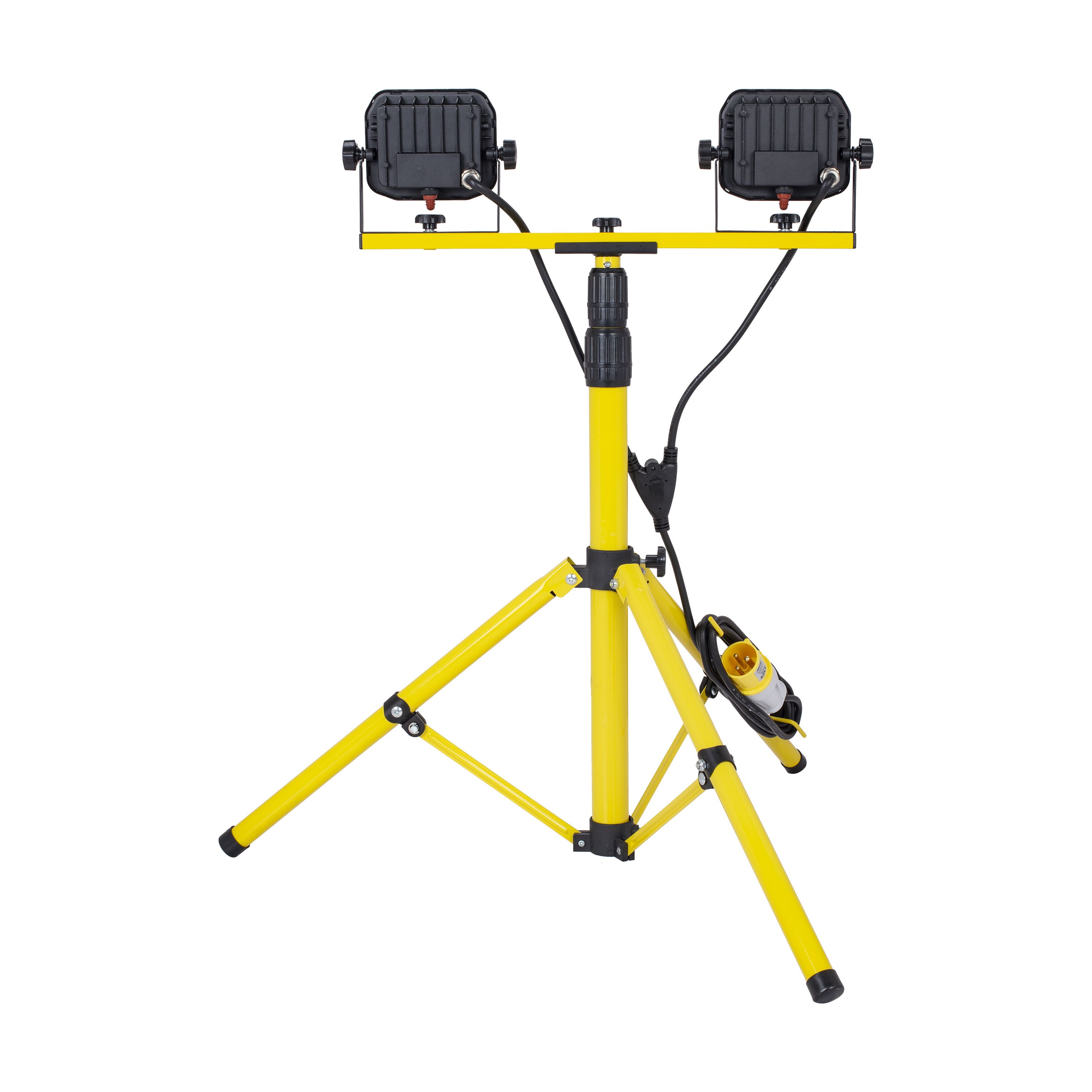 Luceco Twin 40W 4000lm Corded Integrated LED Work light with tripod