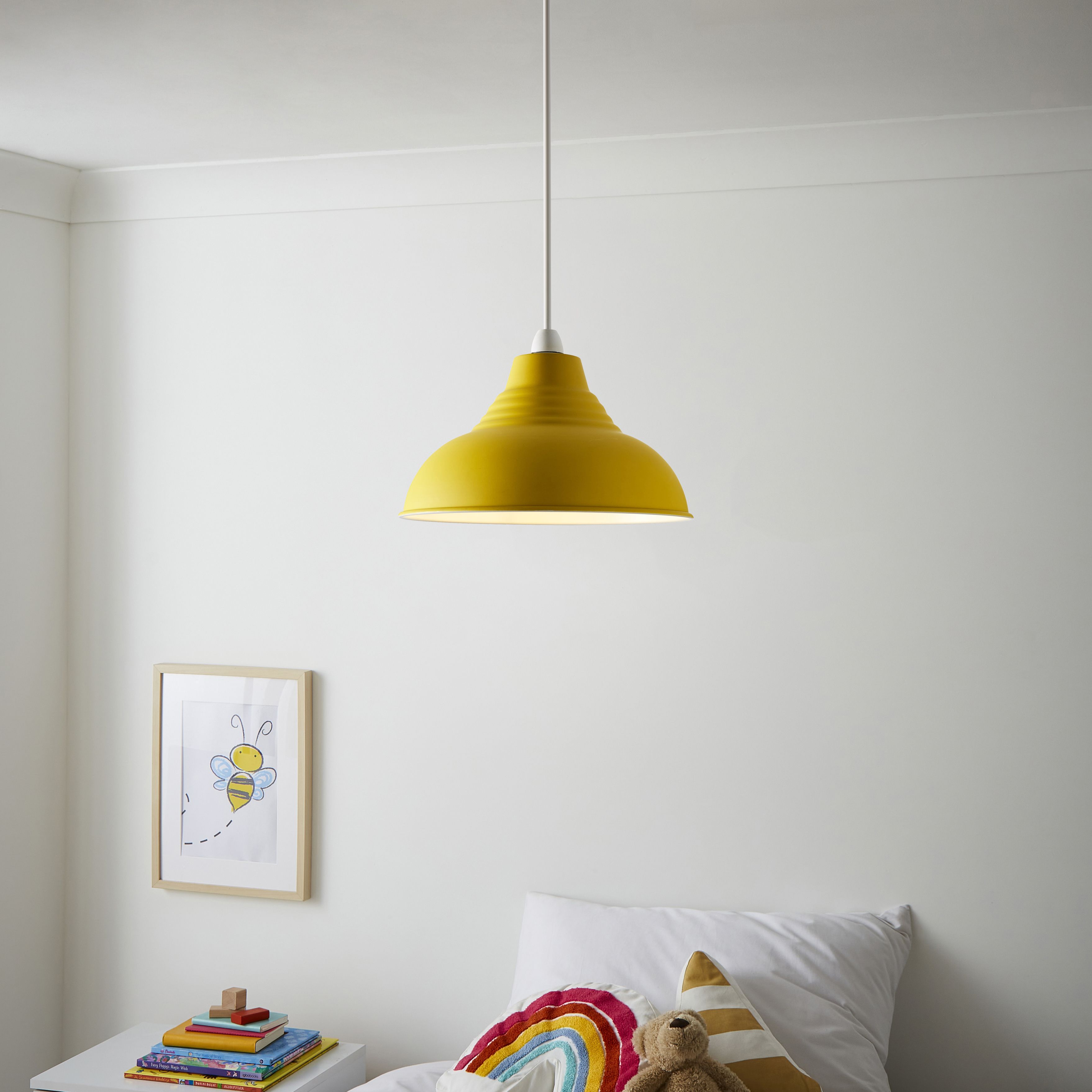 Yellow ceiling light deals shade