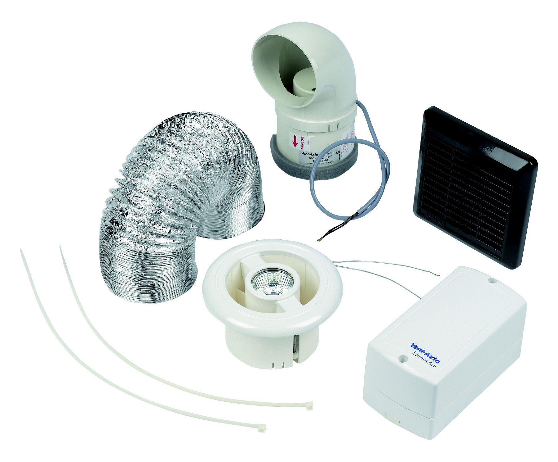 Luminair T Shower fan kit with lights