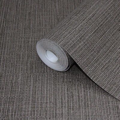 Taupe Grey Silver Plain Solid Tweed Textures Upholstery Fabric by the Yard