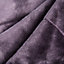 Luxury Purple Plain Velvet Throw