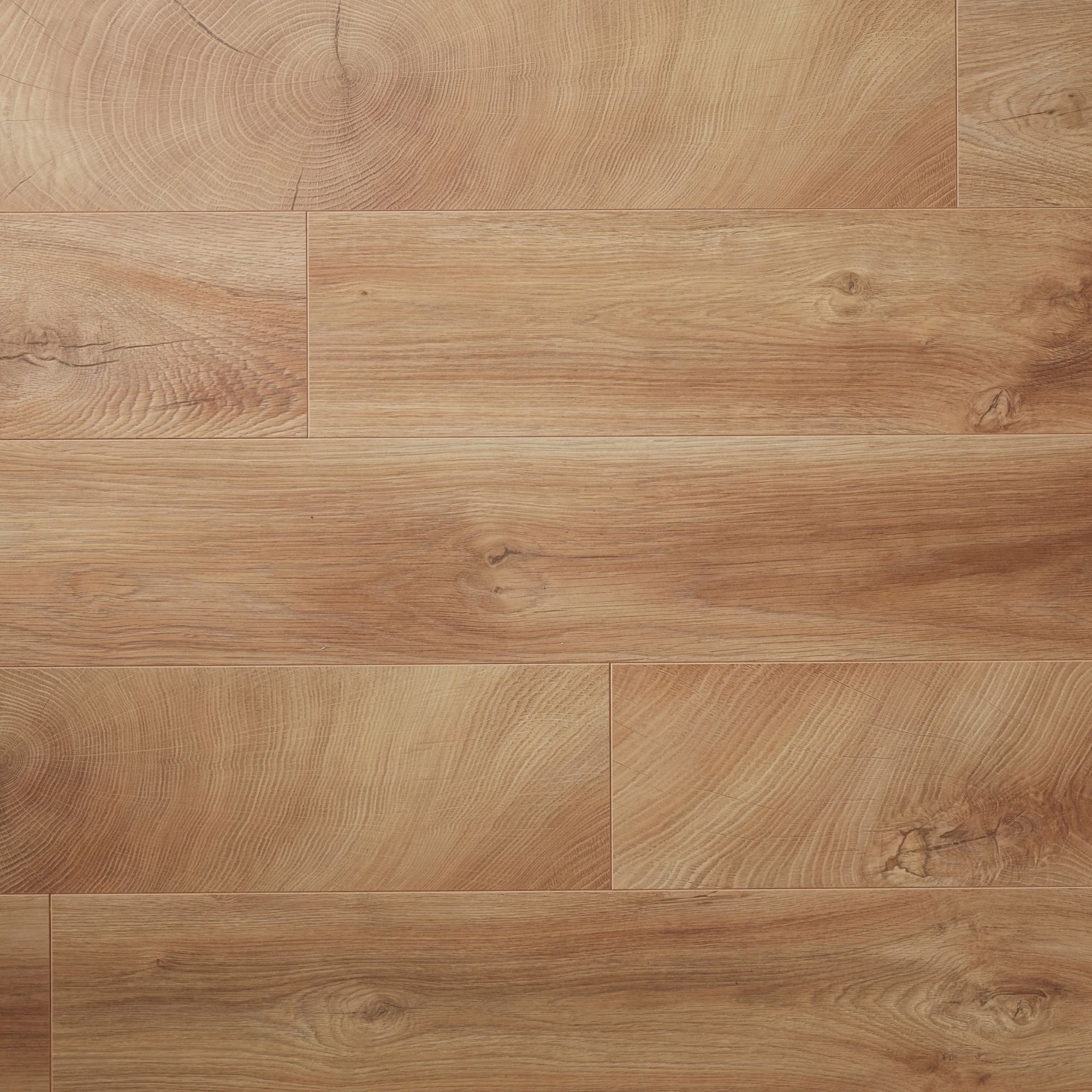 Lydney Natural Gloss Oak effect Laminate Flooring Sample