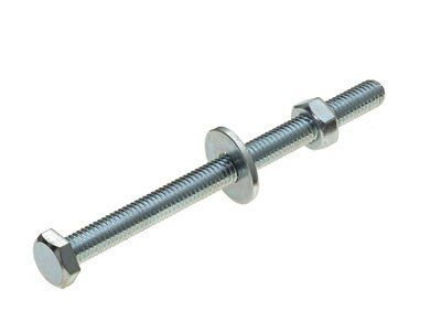 M6 Hex bolt (L) 80mm (Dia) 6mm, Pack of 10 | DIY at B&Q