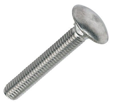 M8 Coach bolt (L)50mm, Pack of 10