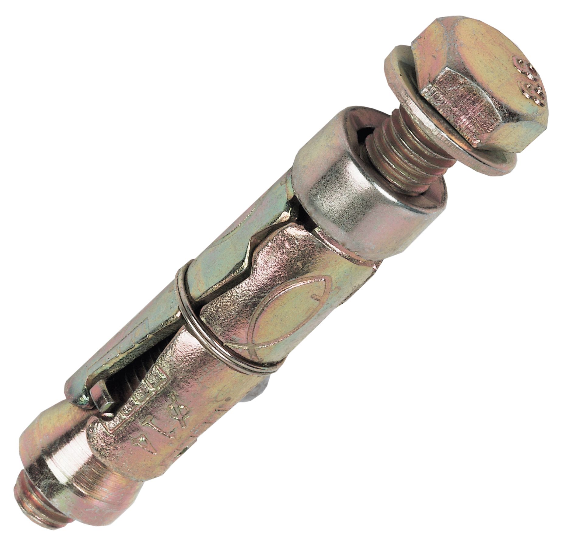 M8 Hex Carbon steel Shield anchor (L)70mm, Pack of 5
