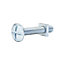 M8 Roofing bolt & nut (L)50mm, Pack of 10