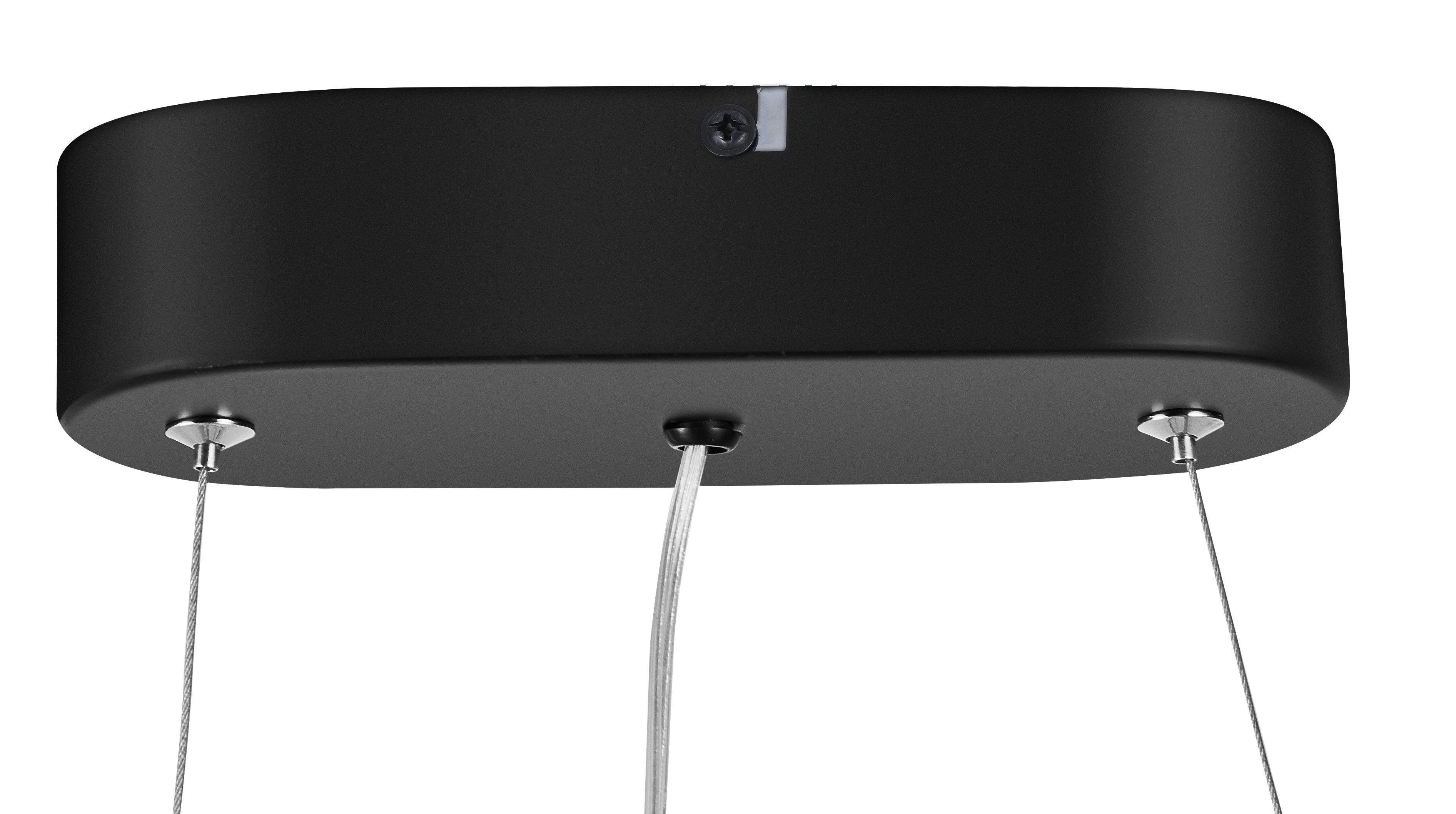 Mabern Spiral Matt Black LED Pendant ceiling light, (Dia)165mm