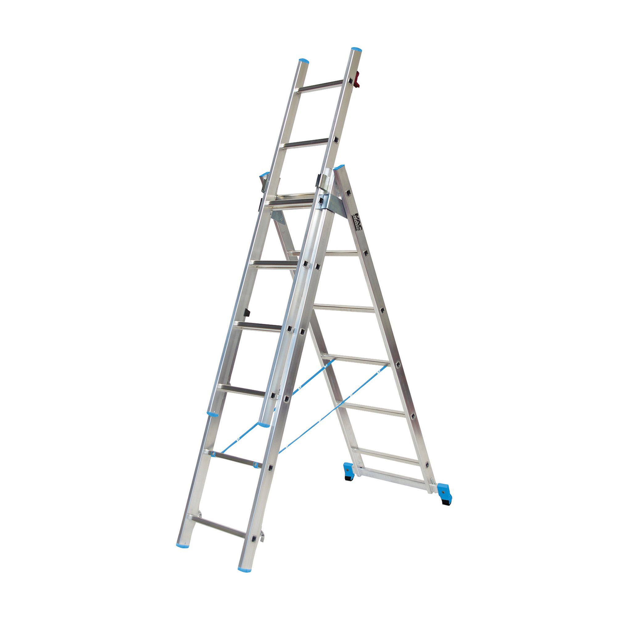 Mac Allister 0.39m Aluminium Combination Ladder