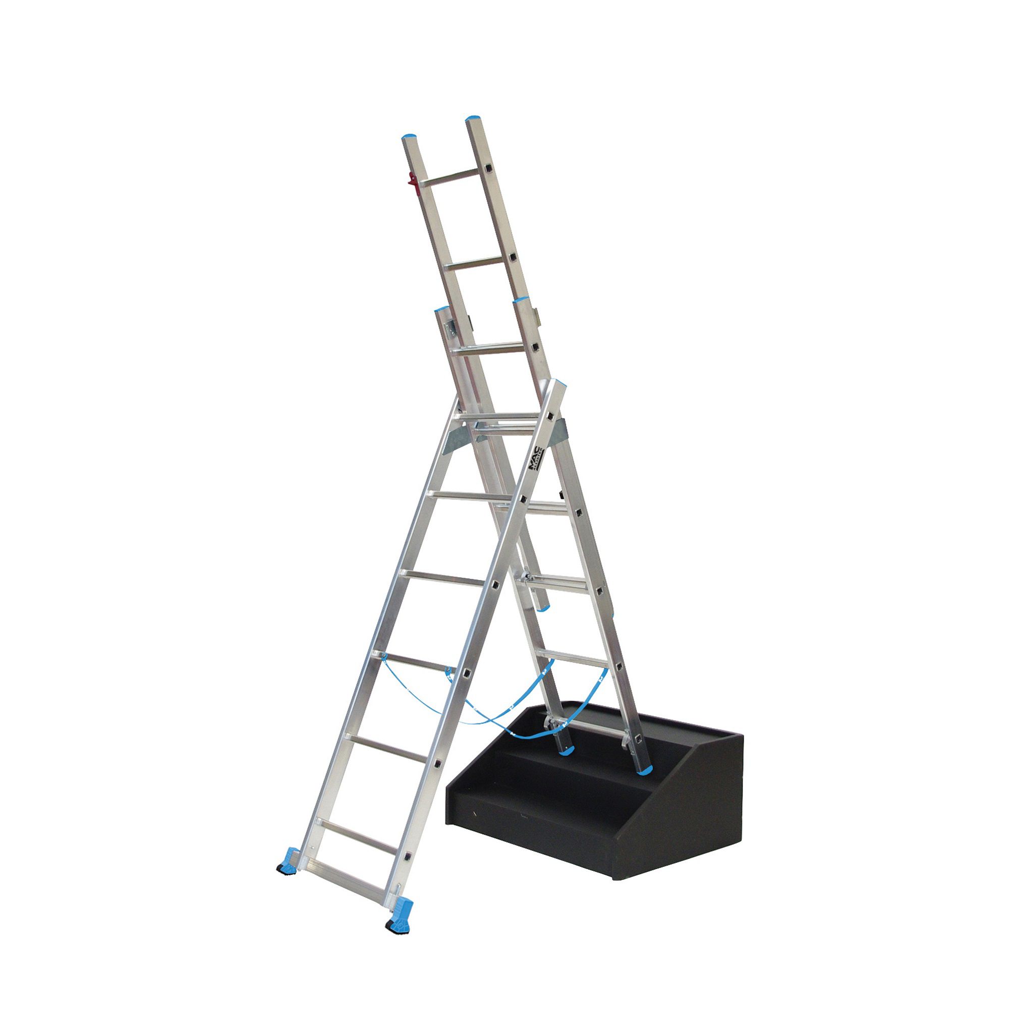 Mac Allister 0.39m Aluminium Combination Ladder